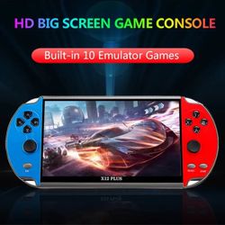 X12 Plus Handheld Game Console 7.1 Inch HD Screen Portable Audio Video Player Classic Play Built-
