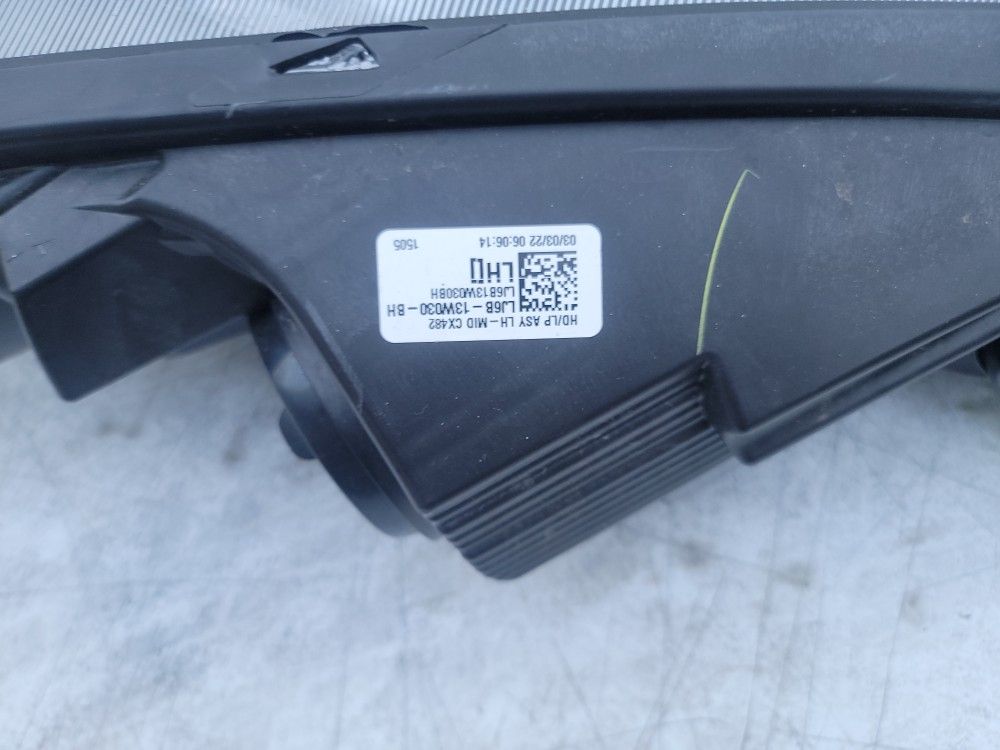 2020-2022 Ford Escape Headlight Halogen Lh Side Driver Side
