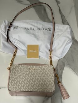 Original MK Crossbody Bag pink and beige