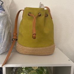 Beautiful Green Bucket Tote Bag