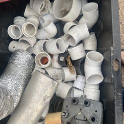 PLUMBING PVC FITTINGS CRATE FULL NEW