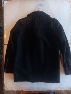 Allsaints Full Zip Biker Moto Jacket Size US 4 Wool Bomber Unisex 90s