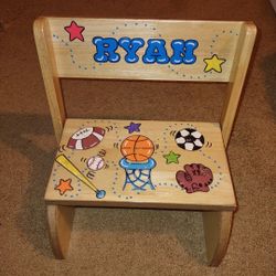 Handmade Kids Chair/Step Stool