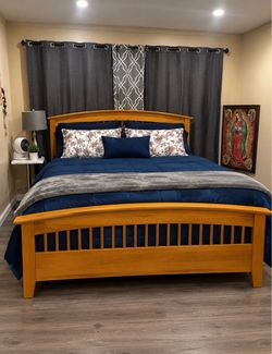 King Size Solid Wood Bed Frame