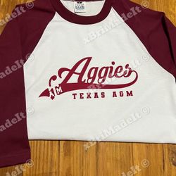 Various University Baseball Tee: (Multiple Shirt Colors/Print Available) $18 (S-XL) $20 (2X-4X)