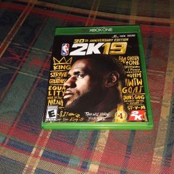 NBA 2K19 20th Anniversary Edition - Xbox One complete video game LeBron James 
