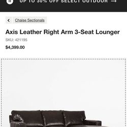 Brown Leather Couches *Mint*