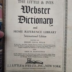 Vintage Little & Ives Webster Dictionary