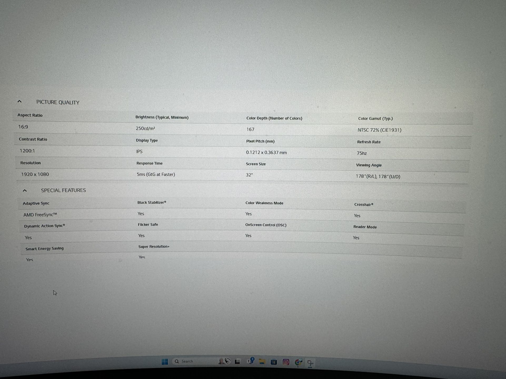 32 in IPS Monitor