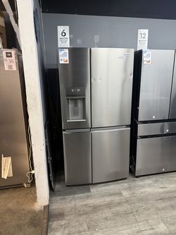 Frigidaire - Gallery 21.3 Cu. Ft. Counter-Depth 4-Door Refrigerator - Smudge Proof Stainless Steel
