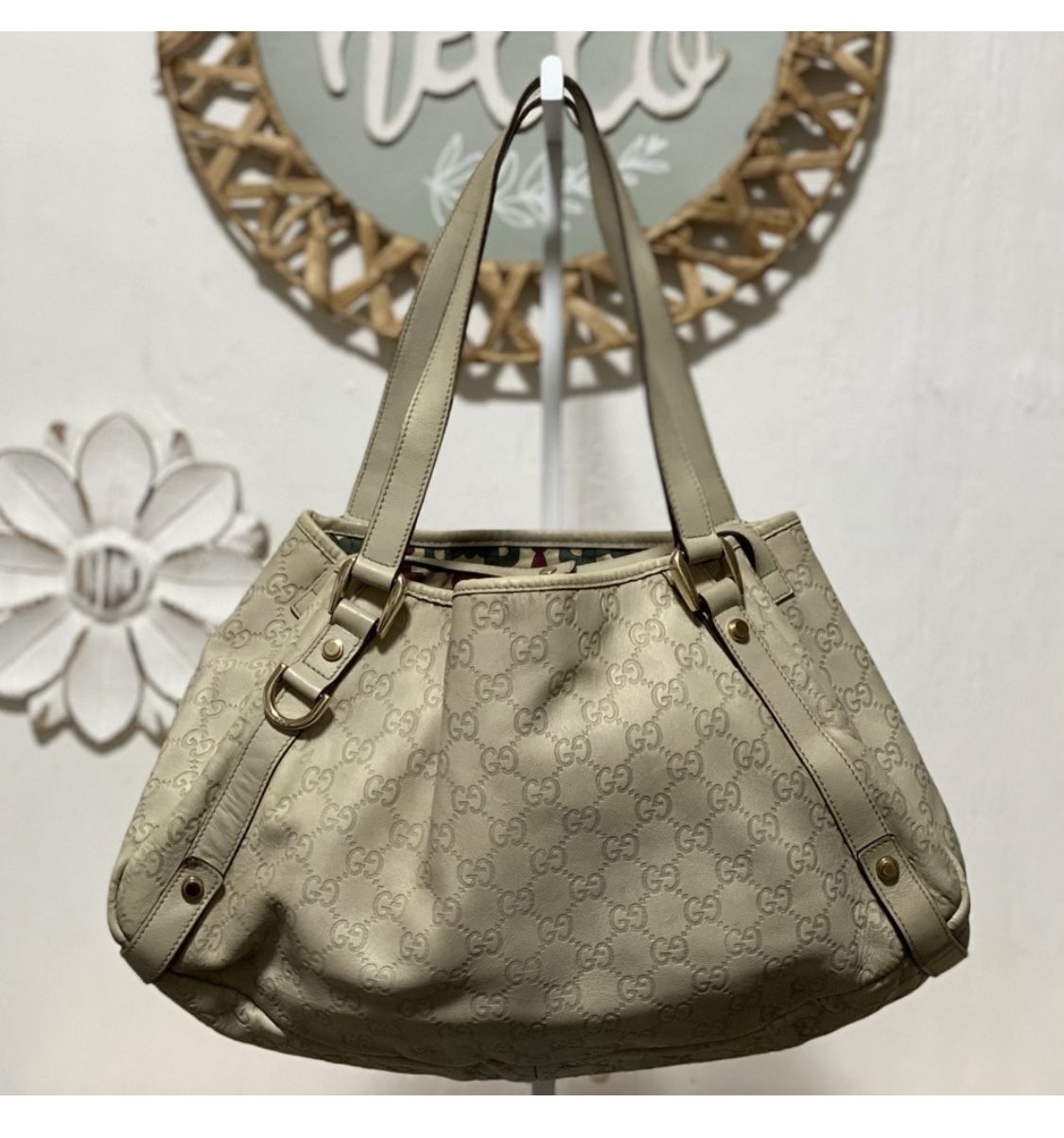 Gucci Guccissima Medium Abbey Shoulder Bag