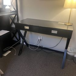 Black Wood Desk 