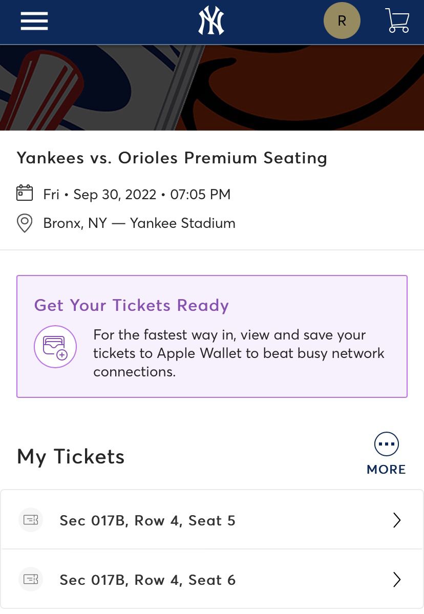 INSANE! 2 Legends Yankee Tickets & Parking   