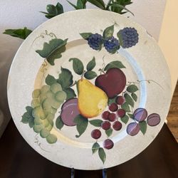 Vintage Home Interior Plate 15” Round