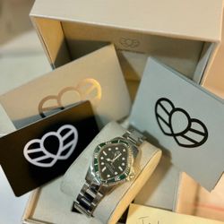 Laarvee Silver Precision Steel Watch - Brand New - With Box & Papers (Limited)