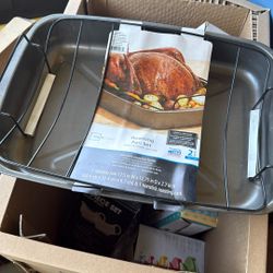 Brand New Roasting pan set Turkey Ham Roaster Have One Don’t Need Another