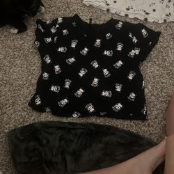 Cute Black Panda Shirt 