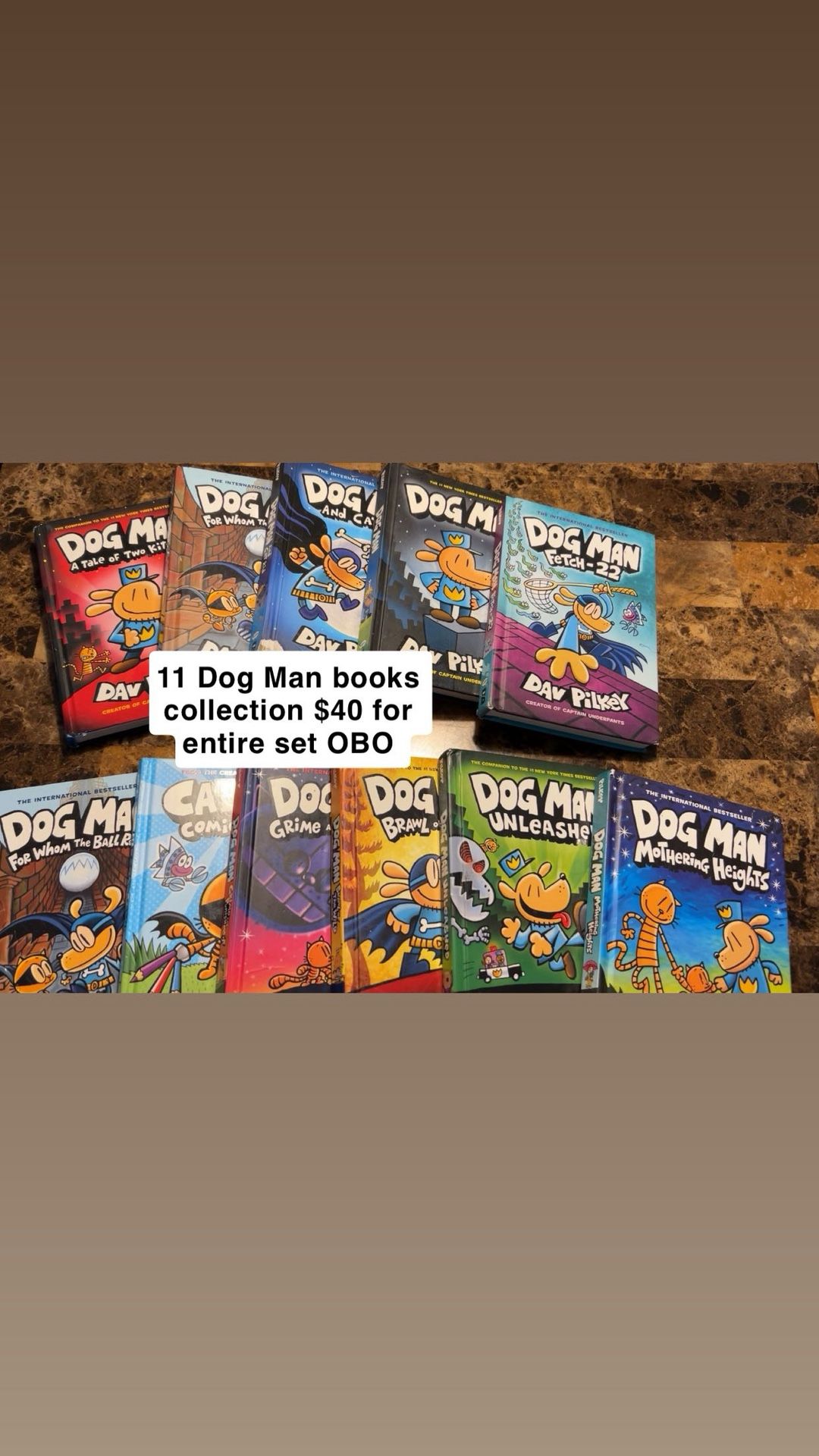 Dog Man Books $40 For 11 Books OBO
