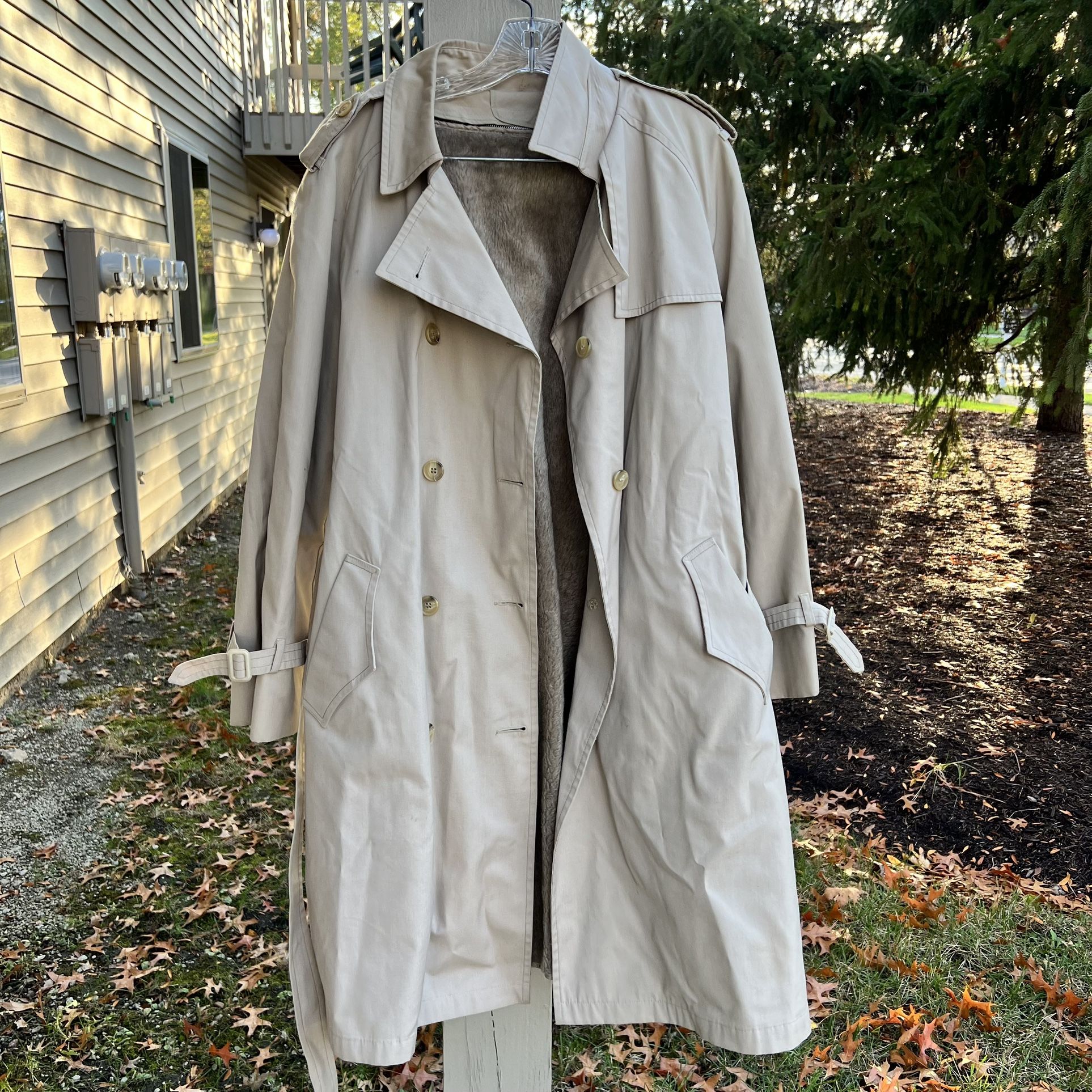 VTG ClipperMist All Weather Trench Coat Size 18