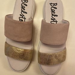 Gold and Cream Color Sandals 