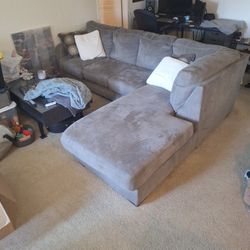 Grey L Shaped Couch 