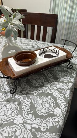 Home & Garden Party Stoneware Collection Brown Serving Dish