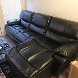 GENUINE LEATHER SECTIONAL