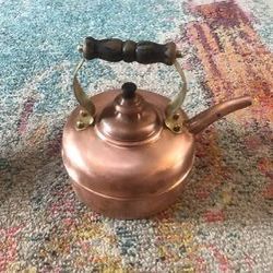 Simplex copper tea kettle