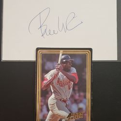 Cardinals Bill White Autographed Cut