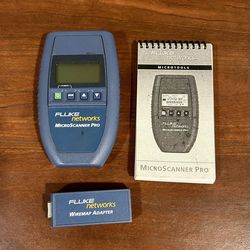 Fluke Networks MicroScanner Pro Cable Tester, With WireMap Adapter And Manuel