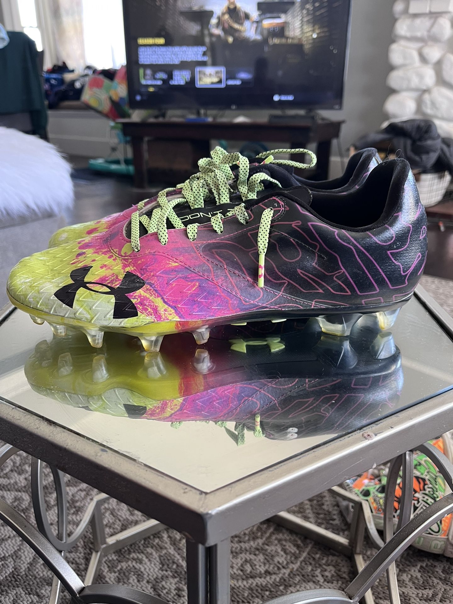 Under Armour Mens Blur Le Drip Football Cleats