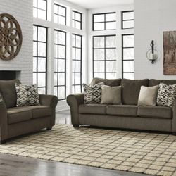 Nesso Walnut Living Room Set

