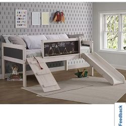 Girl Toddler Bed with Slide