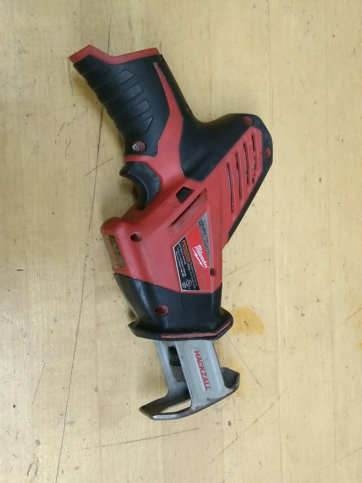 FOR PARTS - $19.99 - Milwaukee M18 12v Lithium Hackzall Cordless Reciprocating Sawzall no battery