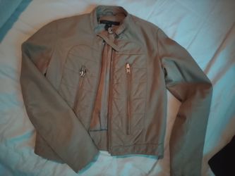 *****Leather Tan Jacket****