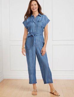 NWOT Talbots denim jumpsuit