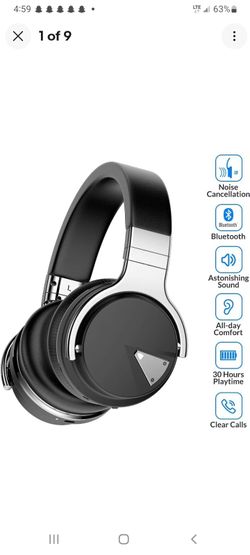 Cowin E7 MR ACTIVE NOISE CANCELING HEADPHONES new Sealed In Box 