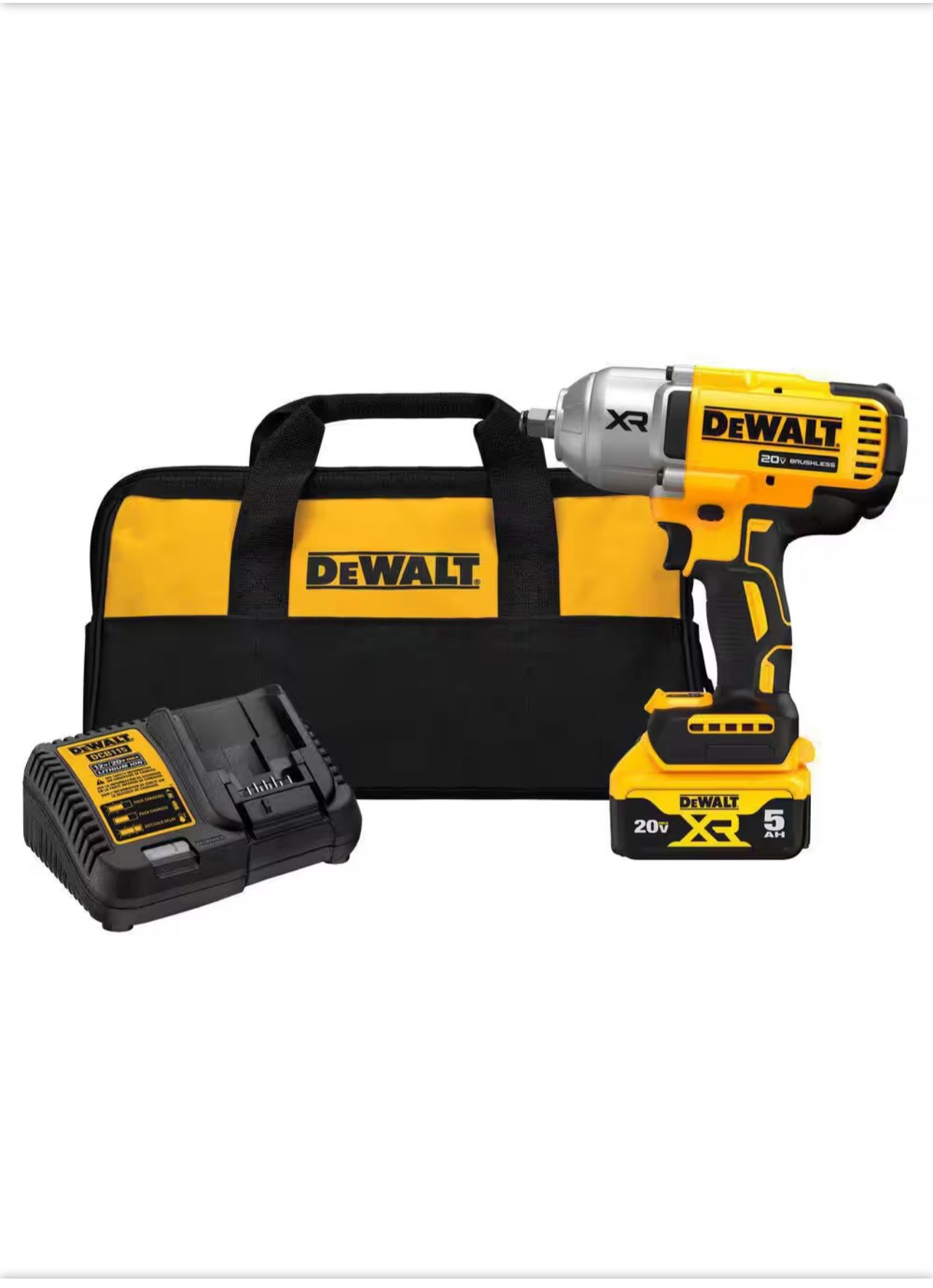 DEWALT 20V MAX Lithium-Ion Cordless 1/2 in. Impact Wrench Kit