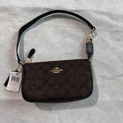 Signature Canvas In Brown Black Mahjong Bag 