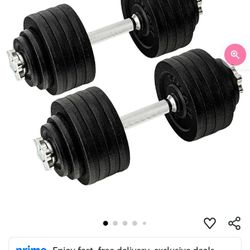 Adjustable Dumbbells 105 Lb Total