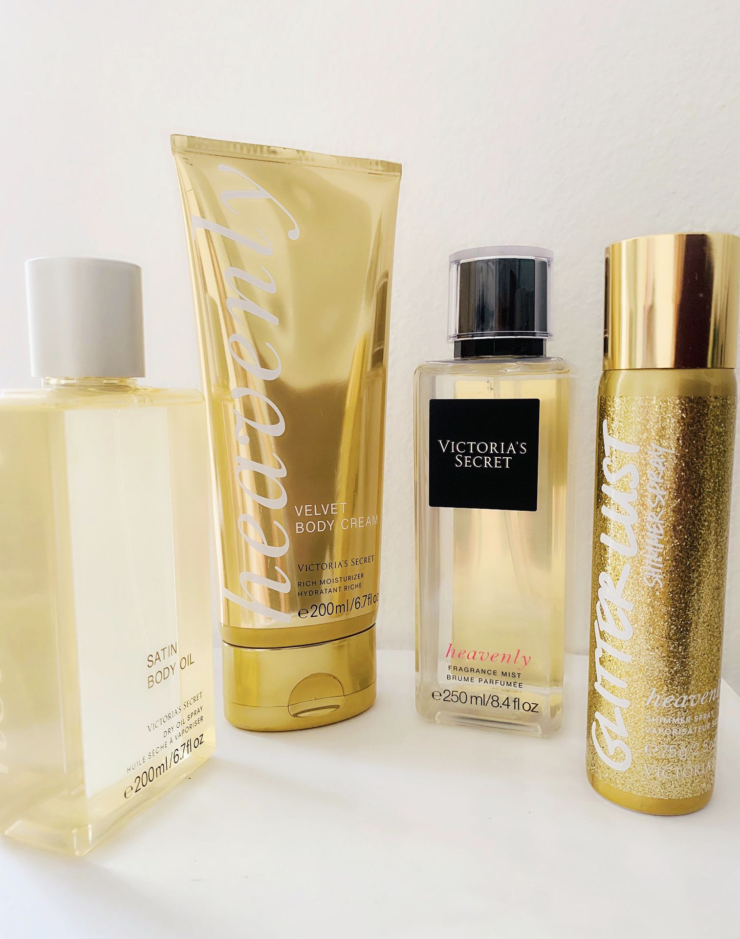 NEW Victoria’s Secret HEAVENLY Fragrance, Velvet Body Cream, Body Oil & Glitter Shimmer