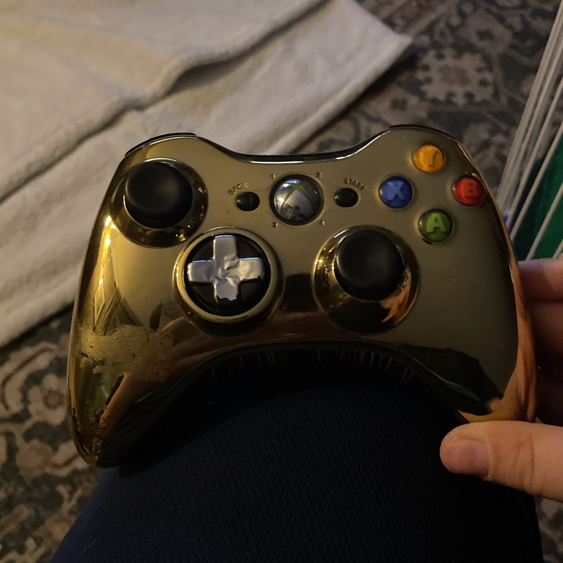Gold Xbox 360 Controller