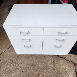 6-Drawer Desk Cabinet – Heavy, Solid, Great for Workspace or Storage