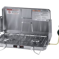 Brinkmann two burner stainless steel propane camping stove NEW