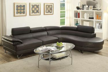 Brand new black sectional