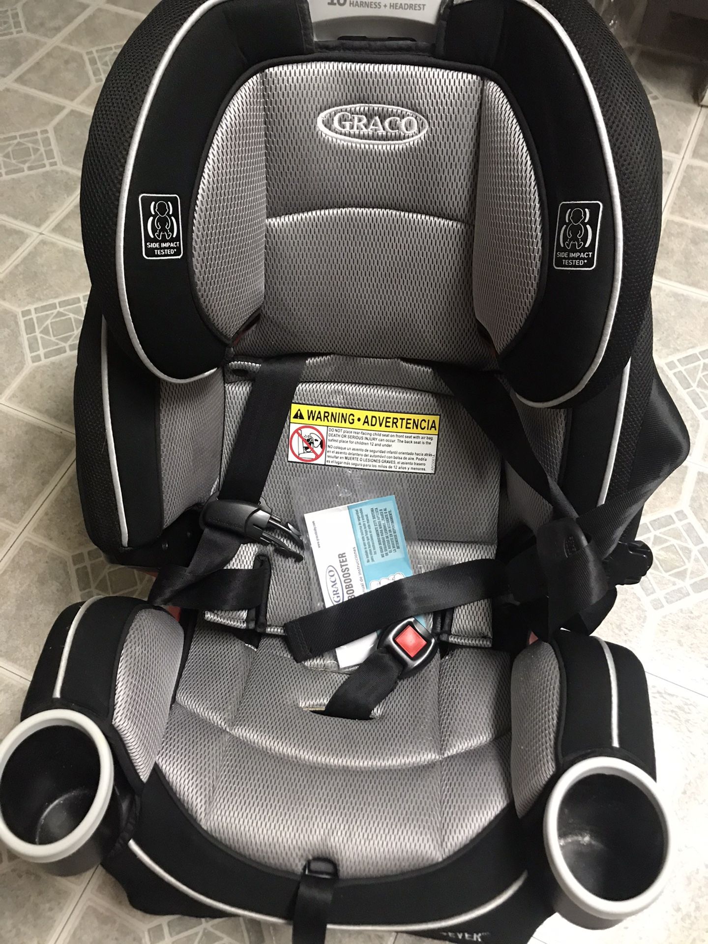 Graco 4-Ever All in One Convertible Car Seat (Black/Sliver) Like New