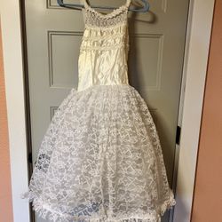 Vtg White Sequin Princess Petticoat Slip Costume Tutu