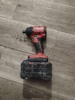 Hilti impact drill with 22 v battery