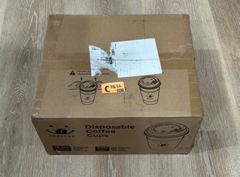 16 oz Disposable Coffee Cups with Lids & Sleeves – 100 Pack