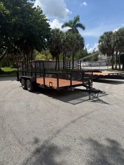 Worldwide 7 x 16 2' Mesh Utility Trailer 10k